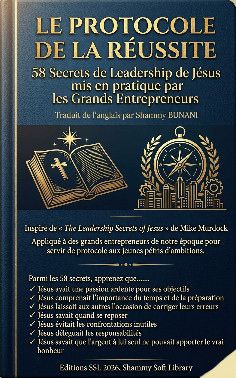 LE PROTOCOLE DE LA RÉUSSITE : 58 Secrets de Leadership de Jésus  Le manuel ultime des Grands Entrepreneurs inspiré par le plus grand Leader de l'histoire